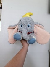 Walt Disney World SOFT DUMBO ELEPHANT W/ FEATHER 16" Plush Stuffed Animal Toy
