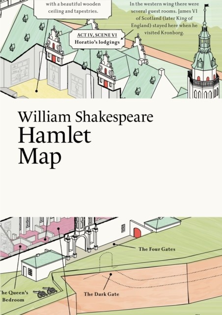 William Shakespeare Hamlet Map (Literary Maps by Martin Thelander (PB 2026) - Image 2