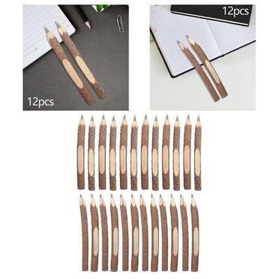 12 Stück Holz Bleistift Holz Kugelschreiber Kunst Zeichnung Schreiben Stifte 5 Zoll lang Holz