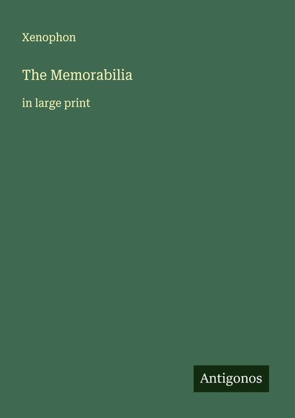 The Memorabilia In Large Print Xenophon Taschenbuch Englisch 2025-image