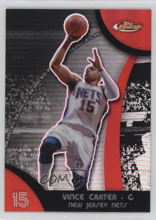 2007-08 Topps Finest Refractor Vince Carter #30 HOF 1dm4