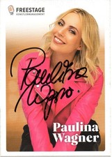 PAULINA WAGNER Autogramm Karte handsigniert EINEN LETZTEN KUSS - DSDS