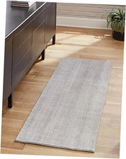  English Manor Collection Area Rug  2'7" x 13'1" (Rectangular) Grey Manor/Ivory