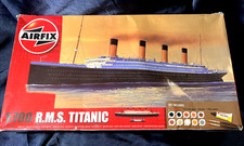 Airfix 1/700 RMS Titanic Ocean Liner Model Kit w/paint & glue Open Box Complete