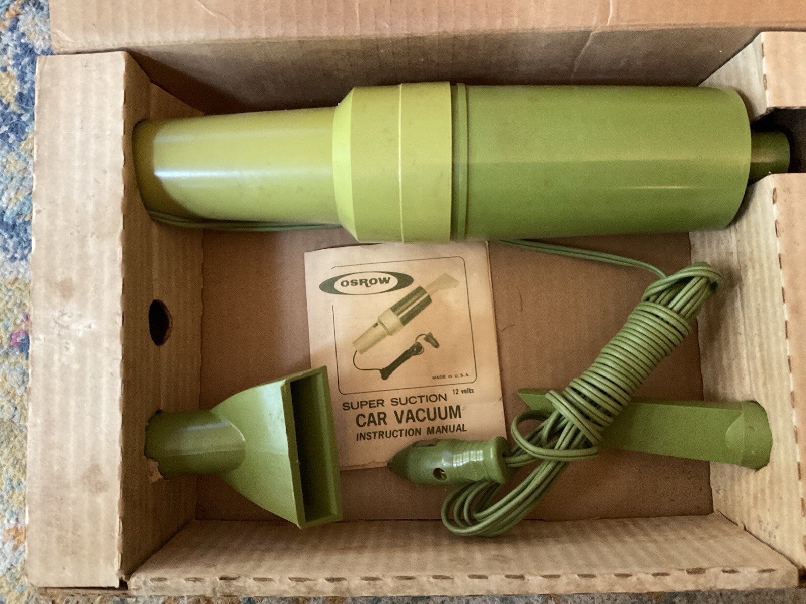 Vintage Osrow 12 Volt Car Vacuum Cleaner