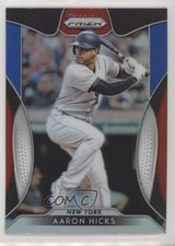 2019 Panini Prizm Tier III Red White & Blue Prizm Aaron Hicks #236 0t2