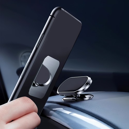 12 Pcs Universal Phone Mount Round Rectangular Stickers Plate Holder Metal - Photo 5 sur 11