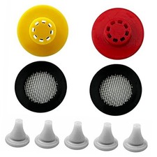 Shower Flow Restrictor Set - Fixed Showerhead Replace Parts -1.8 and 4 Pack