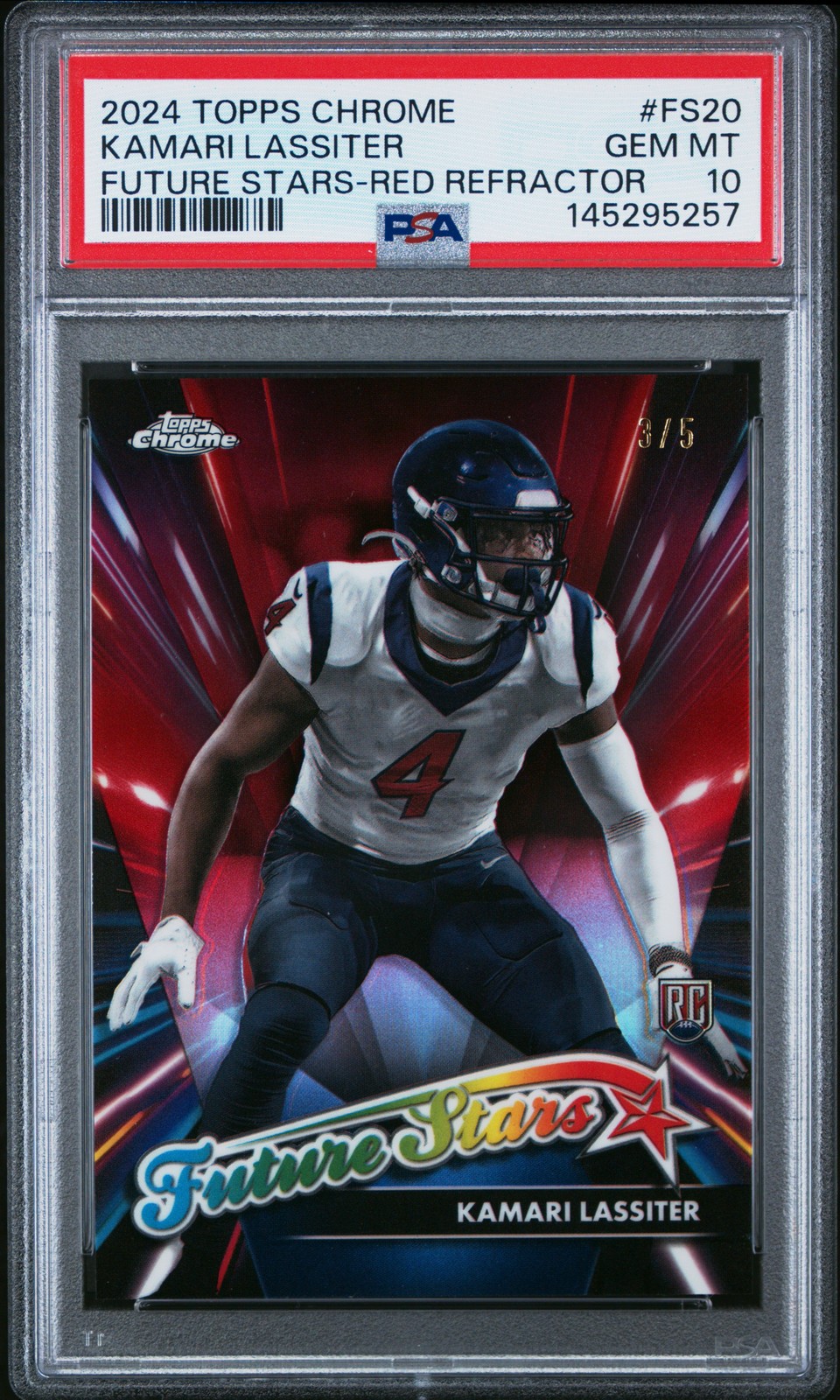 Kamari Lassiter Topps Chrome Future Stars #FS20 Red Refractor