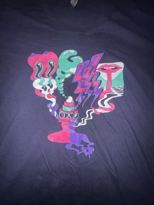 MGMT American Apparel Graphic Art Navy Crew Neck Men's T-Shirt Size M