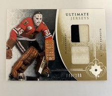 2009-10 UD Ultimate Collection Ultimate Jerseys Tony Esposito 048/100