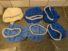 2 Sets (11) Car Polish Pads NEW Microfiber - Buffing Orbital Pad Cover 9-10in