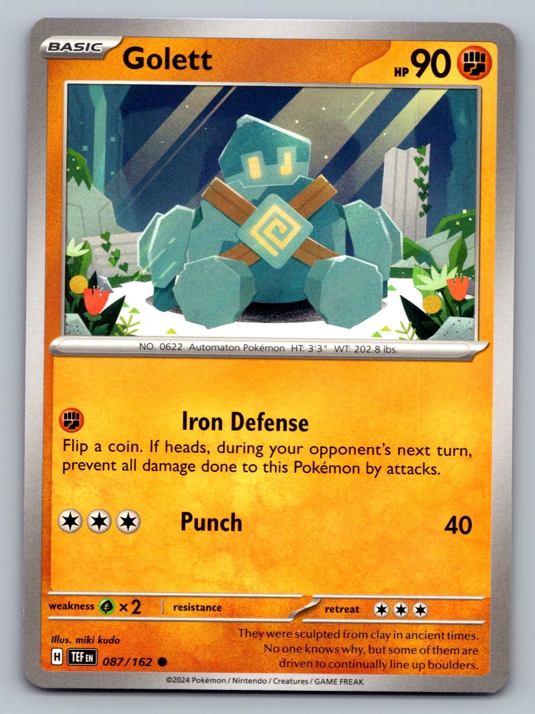 Pokemon TCG SV05: Temporal Forces Golett 087/162