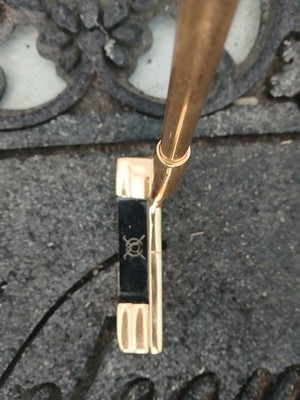 Sutter's Mill Gold Plated Putter Club Promotional Pathway Bellows Inc. 34.5  RH