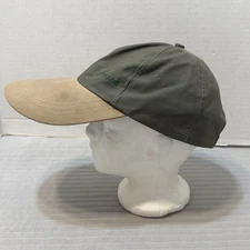 Vintage Filson Tin Cloth Long Bill Hat 4 Panel Leather USA L Fitted