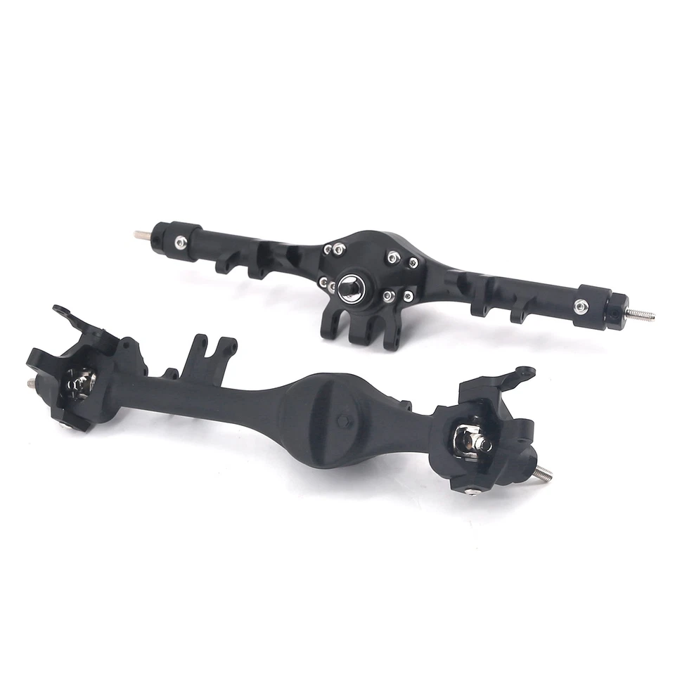 Steel +Alloy Front Rear Door Axle Complete for 1/10 Axle SCX10 II 90046 90047 RC - Image 3 of 4