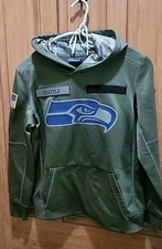 NFL Seattle Seahawks Nike Hoodie Youth Size Medium Salute to Service Green