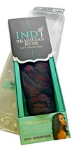 Bobbi Boss Indi Brazilian Remi 100 Human Hair Super Curl 12" Color 1B/Burgundy