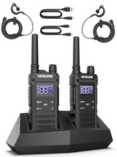 KETELESE T3G IP67 Waterproof Walkie Talkies for Adults, Heavy Duty 2 Way Radi...