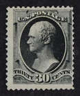 CKStamps: US Stamps Collection Scott#190 30c Hamilton Mint H OG Signed CV$850