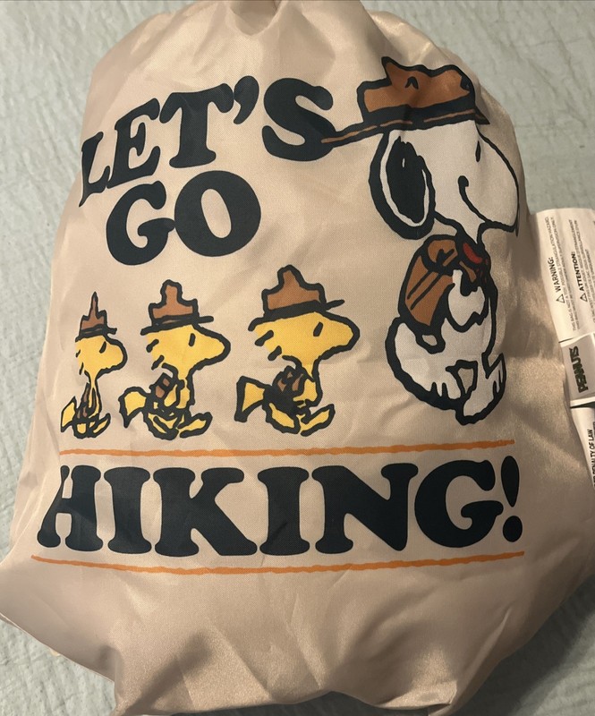 CAMP SNOOPY LETS GO HIKING CHILDS  Sleeping BAG Beagle Scouts Woodstock Peanuts