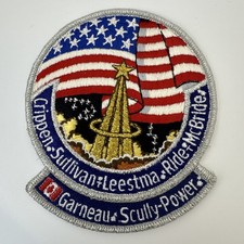 NASA 1984 Shuttle Challenger STS-41G Crew Embroidered Patch Vtg Orig 4"