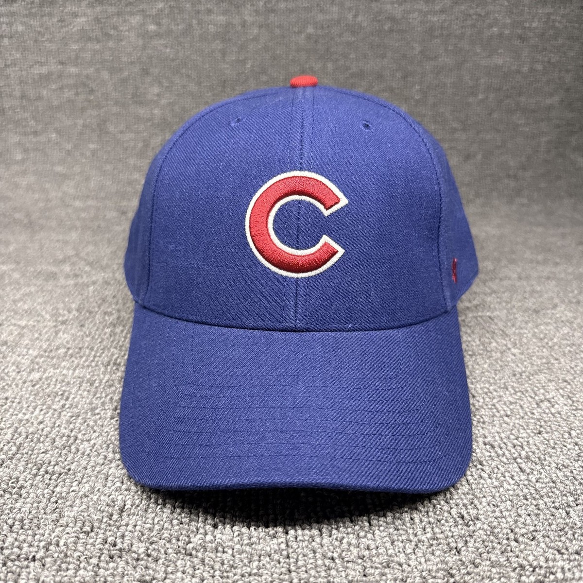 New '47 Brand Chicago Cubs Clean Up Adjustable Hat Blue Red C Logo Cap