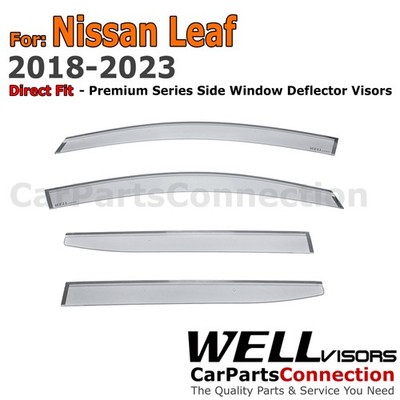 WellVisors Window Visors 2018-2025 For Nissan Leaf Rain Guard Wind Deflectors