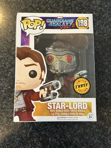 Funko Pop Marvel Guardians of The Galaxy 2 Star-Lord (Masked) #198 Chase F1