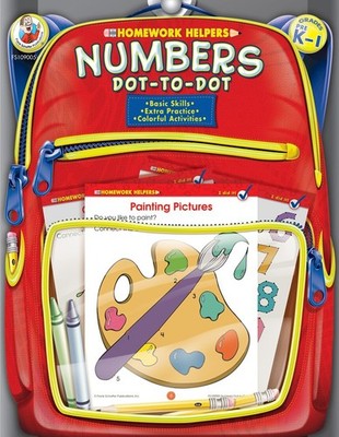 Numbers Dot-to-Dot, Grades PK - 1 (Homework Helper) - paperback Frank Schaff...
