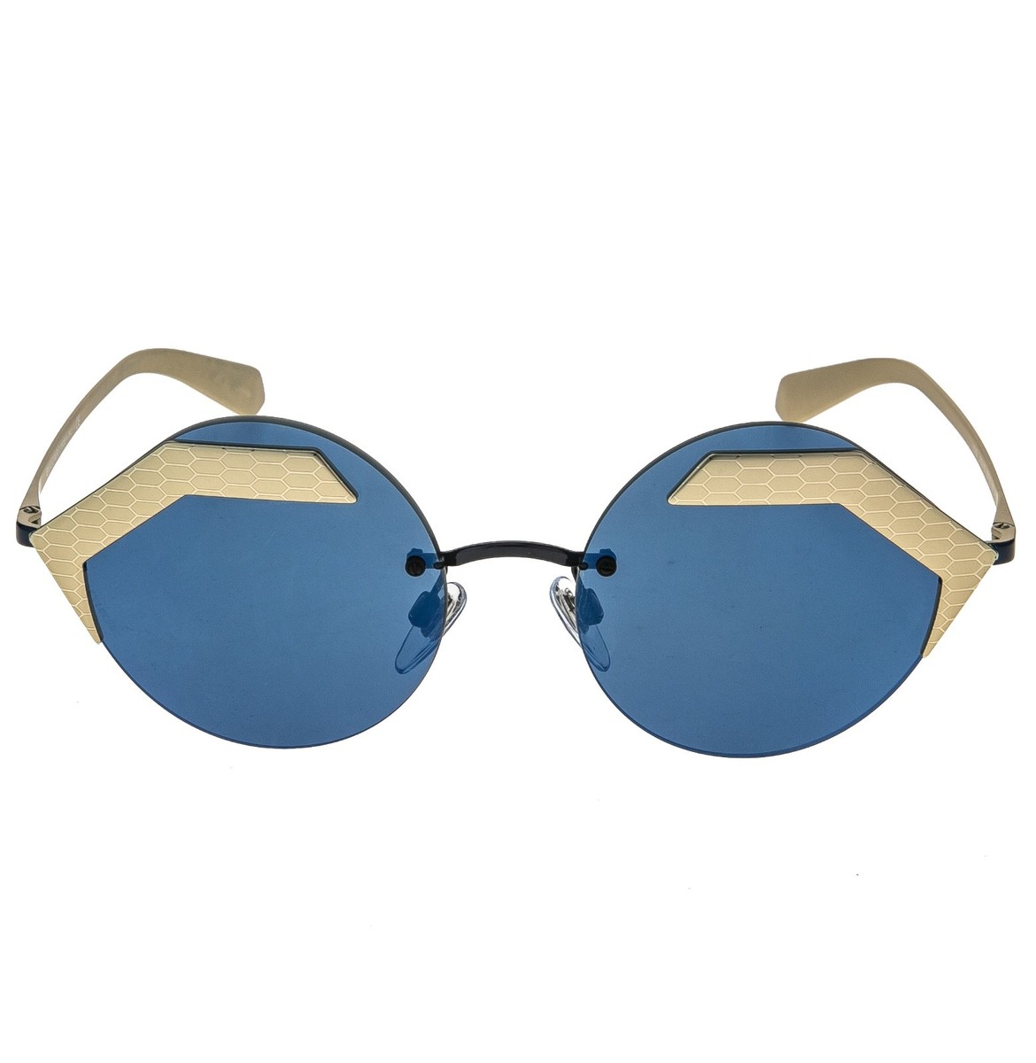 BVLGARI BV6089 6089 SERPENTEYES Gold Blue Metal Round Sunglasses