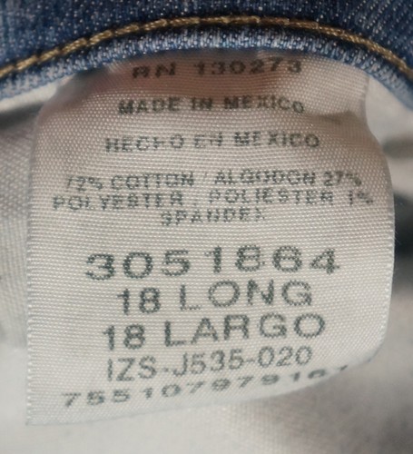 VE13479 **LEE** JEANS MUJER CORTE RELAJADO talla 18L - Imagen 5 de 6
