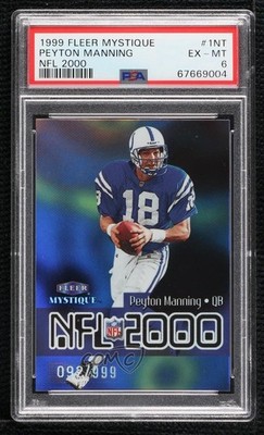 1999 Fleer Mystique NFL 2000 92/999 Peyton Manning #1NT HOF 1tw8