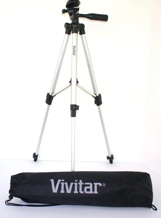 50" Vivitar Lightweight Photo-Video Tripod With Case For Samsung Galaxy NX WB380 - Image 3 of 4