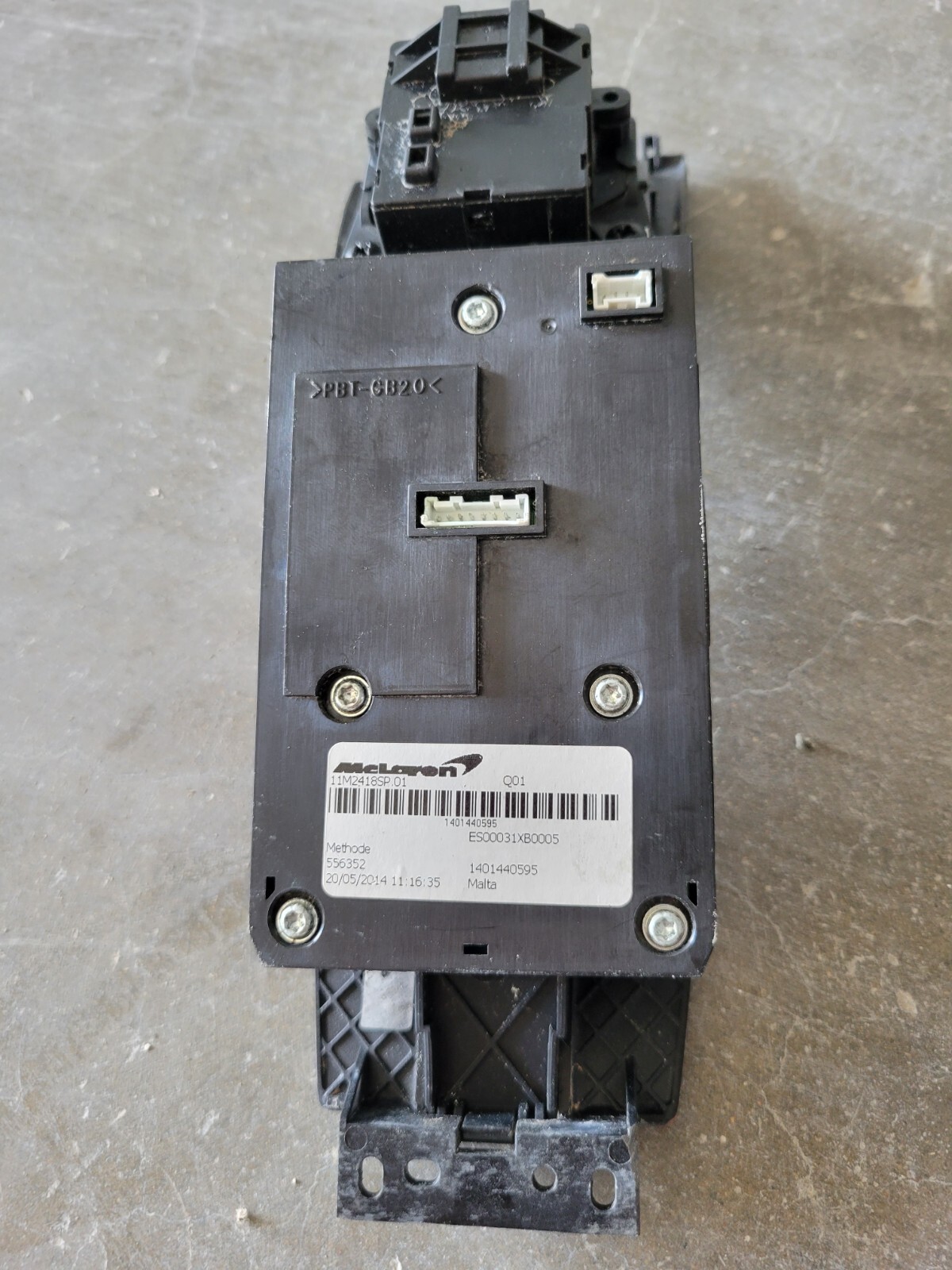 McLaren MP4-12C 650S Shift Control Switch Panel Carbon Fiber 11M2418SP OEM