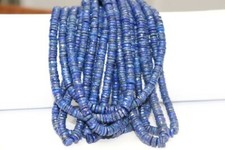 Natural Lapis Lazuli Heishi Wheel Faceted Beads 5/6 MM 16" Strand Gemstone Beads