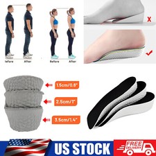 2pcs Height Increase Insoles Orthotic High Cushion Insole Arch Support Flat Feet
