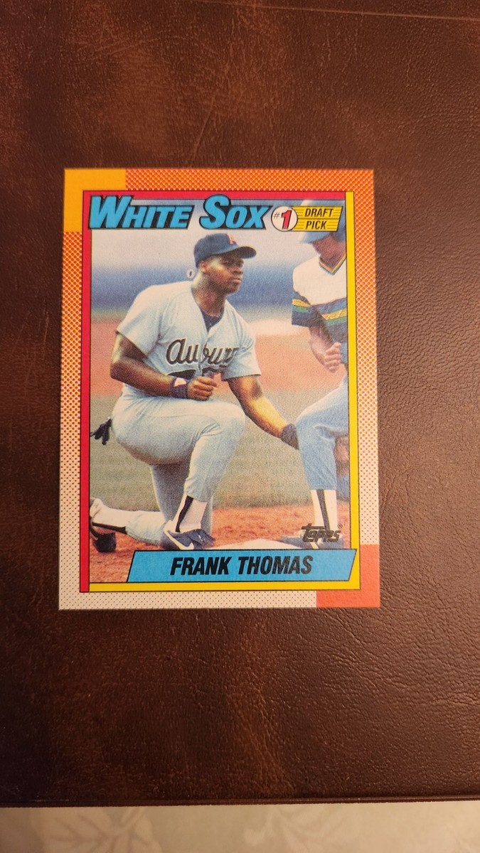 ＊ misappy⭐️ ＊ FRANK THOMAS ERROR MISPRINT 1990 Topps #414 Rookie RC #1