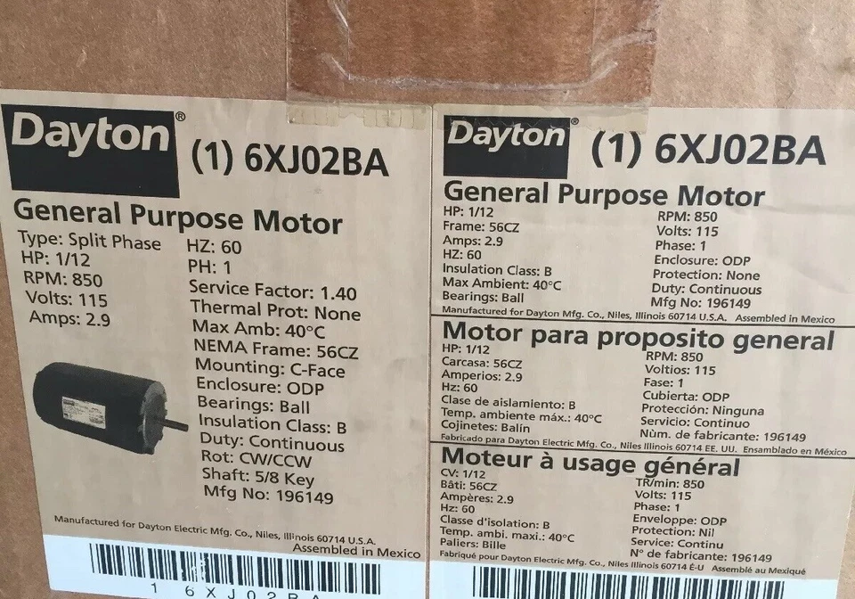 Dayton 6xj02ba - Image 4 of 4