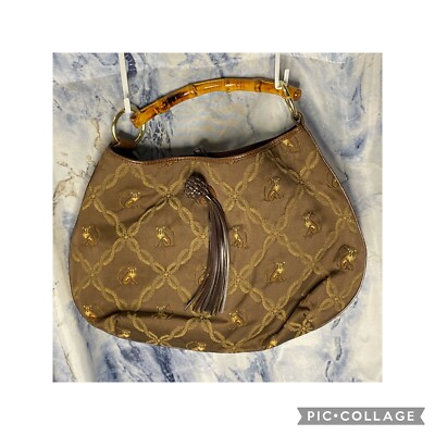TOMMY BAHAMA SHOULDER HANDBAG MONKEY FABRIC