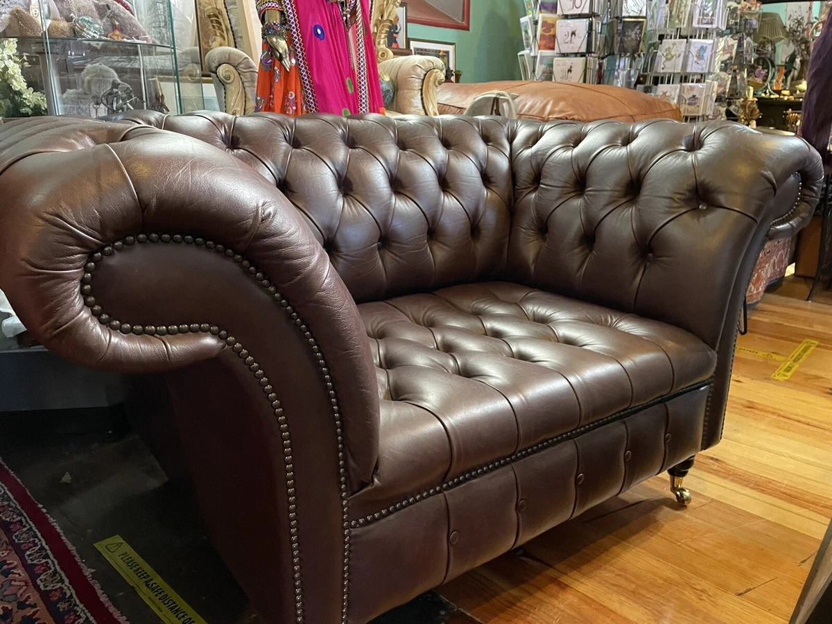 Genuine leather 2024 loveseat sale