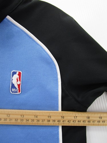 VINTAGE Nike Jacket Boys Large Blue Black NBA Sweatshirt 1/4 Zip Basketball 90s* - Picture 6 of 13