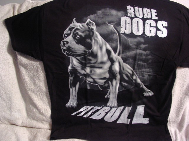 rude dog pitbull t shirts