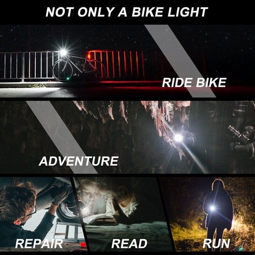 Rechargeable XM-L T6 LED MTB Bike Bicycle Led Light Front Headlight w/USB Cable - Picture 12 of 13