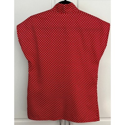 jcpenney polka dot blouse