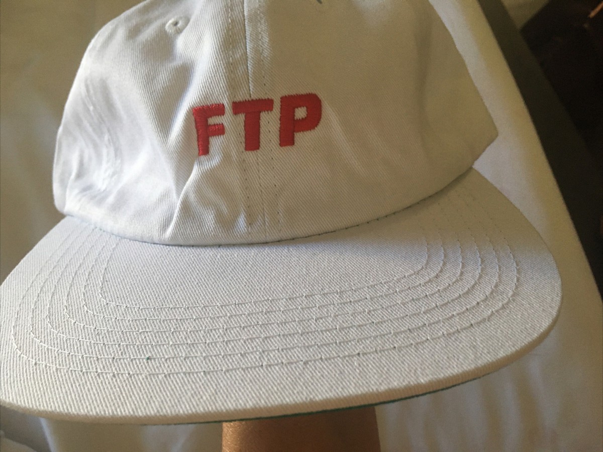 FTP Logo 6-Panel White/red embroidery Hat New In Hand