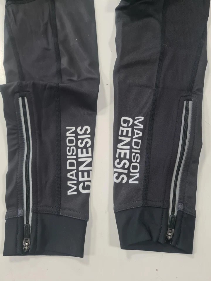 Madison Genesis Team Thermal Leg Warmers, Cycling, Biking, Riding, Black. - Image 3 of 3