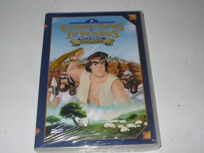 grandes heroes y leyendas de la biblia - david y goliat - dibujos - dvd