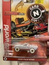 Auto World Thunderjet Cars N Coffee 1966 Ford GT40 WHITE I WHEELS HO Slot Car