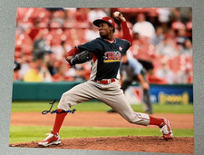 YOHAN FLANDE SIGNED AUTOGRAPHED 8x10 PHOTO READING PHILLIES COLORADO ROCKIES